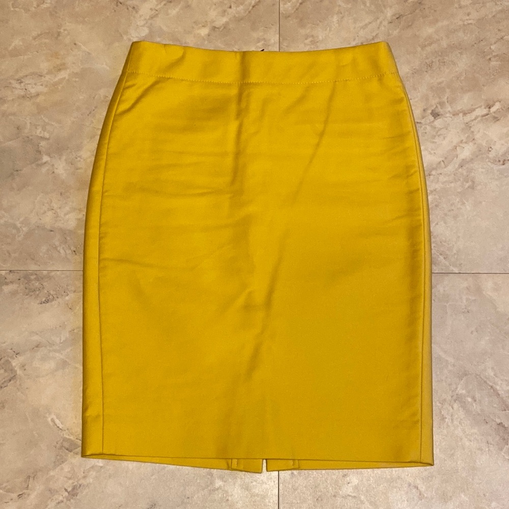 J. Crew Number 2 Pencil Skirt - Gold